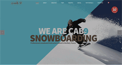 Desktop Screenshot of cab9snowboarding.com