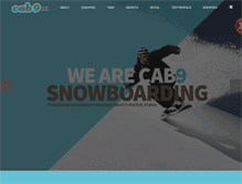 Tablet Screenshot of cab9snowboarding.com